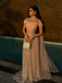 Elegant Pink Off-Shoulder Sleeveless A-Line Long Prom Dress Ideas, Evening Party Dresses , WGP1900