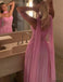 Sexy Pink Sweetheart A-Line Long Prom Dress Ideas, Evening Party Dresses,WGP1619
