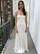 Elegant White Sweetheart Mermaid Long Prom Dress Ideas, Evening Party Dresses, WGP2006