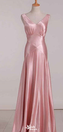 Elegant V-neck Mermaid Long Prom Dress Ideas, Evening Party Dresses,WGP1527