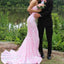 Fancy Pink Sequin Mermaid Prom Gown Sweetheart Neck Glittery Formal Dress,WGP2142