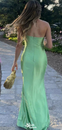 Elegant V-neck Mermaid Long Prom Dress Ideas, Evening Party Dresses,WGP1656