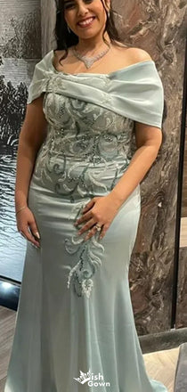 Gorgeous Off-shoulder Mermaid Long Prom Dress Ideas, Evening Party Dresses,WGP1658