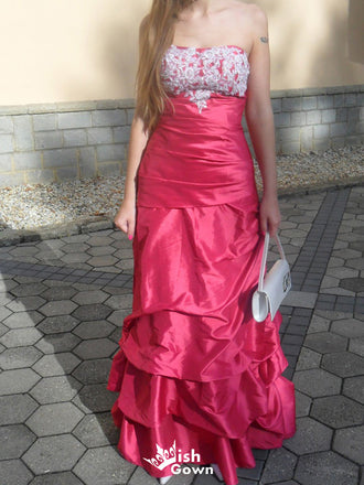 Gorgeous Strapless Sheath Long Prom Dress Ideas, Evening Party Dresses,WGP1688