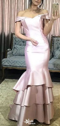 Gorgeous Off-shoulder Mermaid Long Prom Dress Ideas, Evening Party Dresses,WGP1690