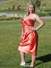 Casual Strapless Sheath Short Mini Homecoming Dress,EPT533