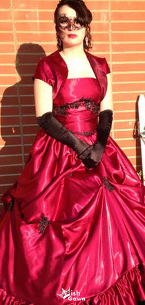 Gorgeous Short Sleeves A-line Long Prom Dress Ideas, Evening Party Dresses,WGP1710