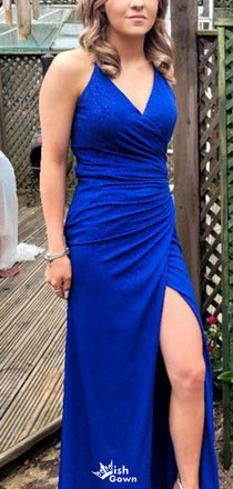 Elegant Spaghetti Strap Mermaid Long Prom Dress Ideas, Evening Party Dresses,WGP1737