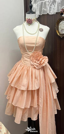 Elegant Strapless A-line Short Mini Homecoming Dress,EPT569