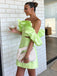 Elegant Light Green Off Shoulder Tight Popular Cheap Short Homecoming Dresses, EPT293