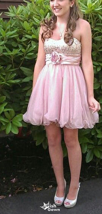 Gorgeous Strapless A-line Short Mini Homecoming Dress,EPT598