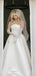 Unique White Strapless Sleeveless With Train Popular Bridal Long Wedding Dresses, WDH120