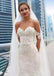 Gorgeous Mermaid Sweetheart Off Shoulder Sleeveless Applique Popular Bridal Long Wedding Dresses, WDH123