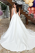 Charming Spaghetti Straps V Neck Sleeveless With Trailing Applique Popular Bridal Long Wedding Dresses, WDH141