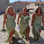 Popular Green Spaghetti Straps Side Slit Sexy Mermaid Cheap Maxi Long Wedding Guest Bridesmaid Dresses,WGM193