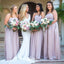 Simple A-Line Strapless Popular Cheap Maxi Long Wedding Guest Bridesmaid Dresses,WGM219