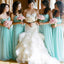 Charming Chiffon A-Line Strapless Popular Cheap Maxi Long Wedding Guest Bridesmaid Dresses,WGM225