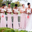 Mismatched Pink Mermaid Popular Cheap Maxi Long Wedding Guest Bridesmaid Dresses,WGM241