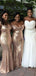 Shiny Mermaid One Shoulder V Neck Sleeveless Sequin Popular Cheap Maxi Long Wedding Guest Bridesmaid Dresses,WGM311