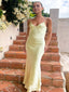 Elegant Mermaid Spaghetti Straps V Neck Sleeveless Cheap Maxi Long Party Prom Gowns,Evening Dresses,WGP410