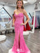 Gorgeous Mermaid Sweetheart Sleeveless Side Slit Lace Cheap Maxi Long Party Prom Gowns,Evening Dresses,WGP517
