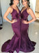 Mismatched Red Mermaid Sleeveless Side Slit Popular Cheap Maxi Long Wedding Guest Bridesmaid Dresses,WGM324