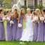 Elegant Purple V-Neck Sleeveless A-Line Long Bridesmaid Dresses Online,WGM462
