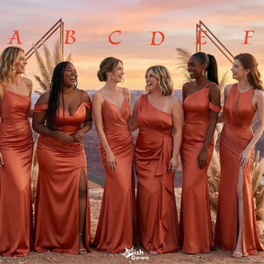 Burnt Orange Bridesmaid Dresses Wish Gown Burnt Orange Bridesmaid Dresses Wish Gown