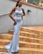 Sexy Blue Mermaid Halter Sleeveless Maxi Long Bridesmaid Dresses Online, WGM162