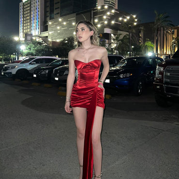 Sexy Red Sweetheart Mermaid Short Homecoming Dresses For Birthday Party, EPT680