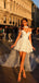 Elegant White Off-Shoulder A-Line Short Homecoming Dresses For Birthday Party, EPT716