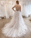 Simple Strapless Sleeveless Applique With Train Popular Bridal Long Wedding Dresses, WDH105