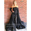 Popular Black Lace Charming Evening Inexpensive Long Prom Dresses, WG1119