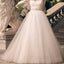 Charming Sweetheart Long A-line Rhinestone Princess Wedding Party Dresses, WD0116 - Wish Gown