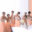 Beatiful Junior Young Girls Halter Sweet Heart Chiffon Inexpensive Long Bridesmaid Dresses for Wedding Party, WG146 - Wish Gown
