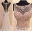 Charming Blush Pink Unique Design Gorgeous Beaded Long Prom Dresses, WG216 - Wish Gown