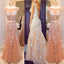 Charming Mermaid Applique Cap Sleeve V Back Inexpensive Long Evening Prom Dress, WG268 - Wish Gown