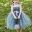 Dusty Blue Pix Tutu Dresses, Tulle Flower Girl Dresses, Cheap Little Girl Dresses for Wedding, FG046 - Wish Gown