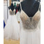 White Beaded Charming Online Beautiful Tulle Long Prom Dresses, WG743