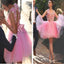 Blush pink appliques lovely casual freshman graduation homecoming prom dress,BD0054