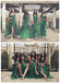 On Sale Side Split Straight Neckline Green Chiffon Pleating Long Wedding Guest Dresses, WG57