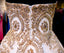 Gorgeous Sweet Heart White Golden Beaded Long Ball Gown Prom Dresses, WG597 - Wish Gown