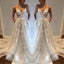 Gorgeous Ivory Charming Affordable Long Brides Wedding Dresses, WG651