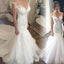 Charming Mermaid Tulle Lace Long Affordable Bridal Wedding Dress, WG669