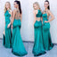 Simple Popular Sexy Open Back Cheap Long Beach Prom Dresses, WG722