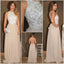 Seen-through Back Long Formal Cheap Popular Evening Beaded Prom Dresses Online, PD0107