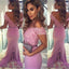 Off shoulder V-Back Popular Fashion Lace Mermaid Cheap Party Evening Long Prom Dress, PD0169