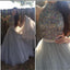 High Neck Tulle Sparkle Custom Make Party Cocktail Evening Long Prom Dress, PD0170
