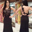 One Shoulder Pretty New Arrival Popular Black Lace One Shoulder Evening Long Prom Dress, PD0040