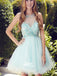 Sparkly See Through Tulle Cute Bohemian Freshman Graduation Homecoming Prom Dress, BD0022